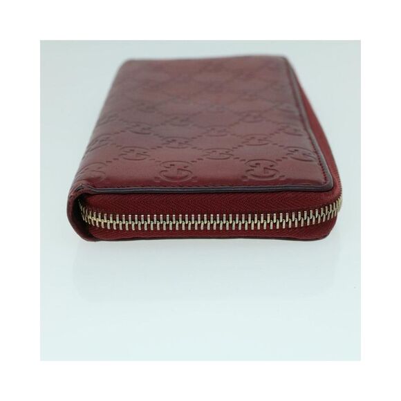 Pre Loved GUCCI GG Canvas ssima Long Wallet Wine Red 282477 Auth 54060 - Picture 3 of 10
